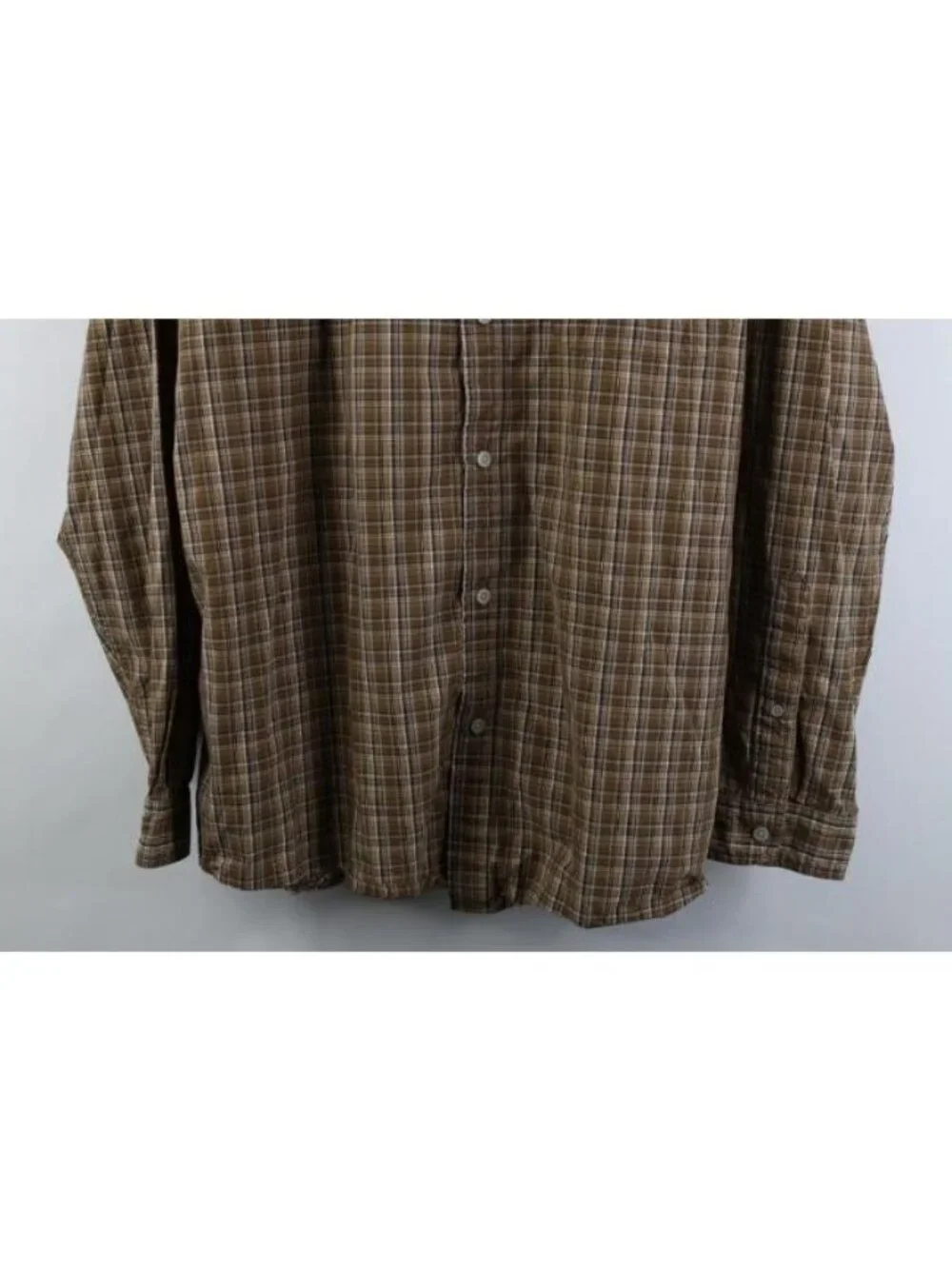 Vtg The North Face Mens 2XL XXL Spell Out Trekking Hiking Collared Button Shirt